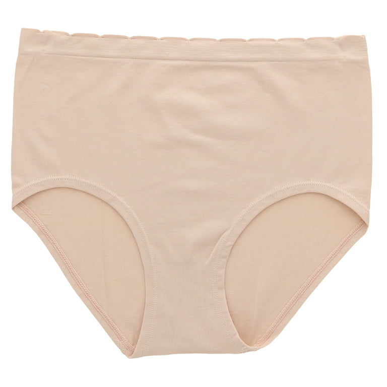 Barely There Women's Plus Size Microfiber Full Brief Panty Pant, Light  Beige, 6/7 at  Women's Clothing store: Briefs Underwear