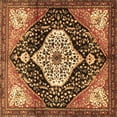 thumbnail image 1 of Ahgly Company Indoor Square Persian Brown Traditional Area Rugs, 4' Square, 1 of 4