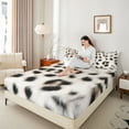 thumbnail image 4 of Feelyou Cartoon Leopard Print Full Size Sheets, Cheetah Animal Bed Sheets, Teens Kids Boys Girls Sheet Sets, Ultra Soft Home Decor, 4pcs, 4 of 7