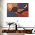 thumbnail image 3 of Elephant Stock Boho Sun Moon And Mountains I Wall Art - Horizontal Canvas Wall Art - Living Room Wall Decor - Nature Canvas - Gray And Brown Decor - 39" x 26", 3 of 8