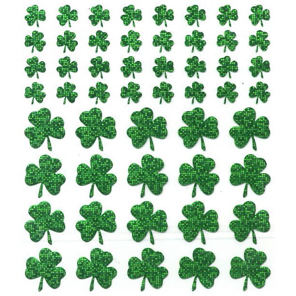 Shamrocks Sparkle Stickers