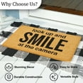 thumbnail image 5 of Park Designs Smile At The Camera Tan Doormat 18" x 30", 5 of 6