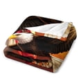 thumbnail image 3 of NIANHE Eagle, American flag, sun blanket, printed design, winter sofa dormitory home decoration, must-have travel product. Size is 50x60 inches., 3 of 7