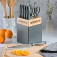 thumbnail image 6 of Spice by Tia Mowry Savory Saffron 14 Piece Cutlery Set in Grey, 6 of 6