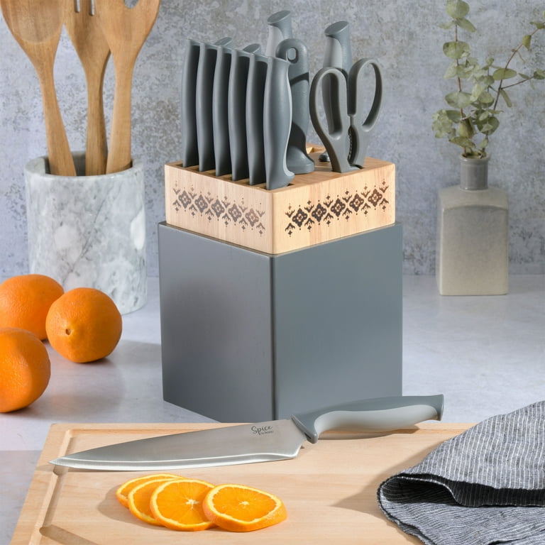 モーグリ、ティナセット Tia Mowry's Spice Savory Saffron 14-Piece Stainless Steel Dinner