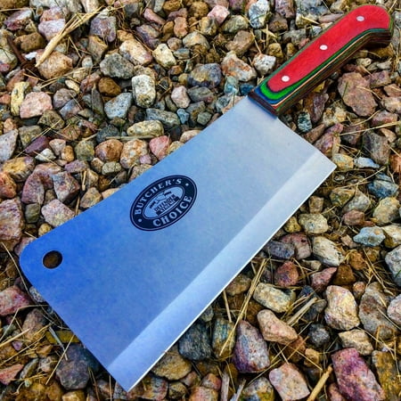 Defender Xtreme 12 Butcher Knife Stainless Steel Blade with Multicolor Wood Handle 8994
