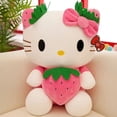 thumbnail image 4 of Peluche de Hello Kitty de Sanrio Kawaii, muñeco de peluche con forma de gato de fresa KT, regalo de cumpleaños para niños, decoración del hogar, muñeco de animal, 4 of 4