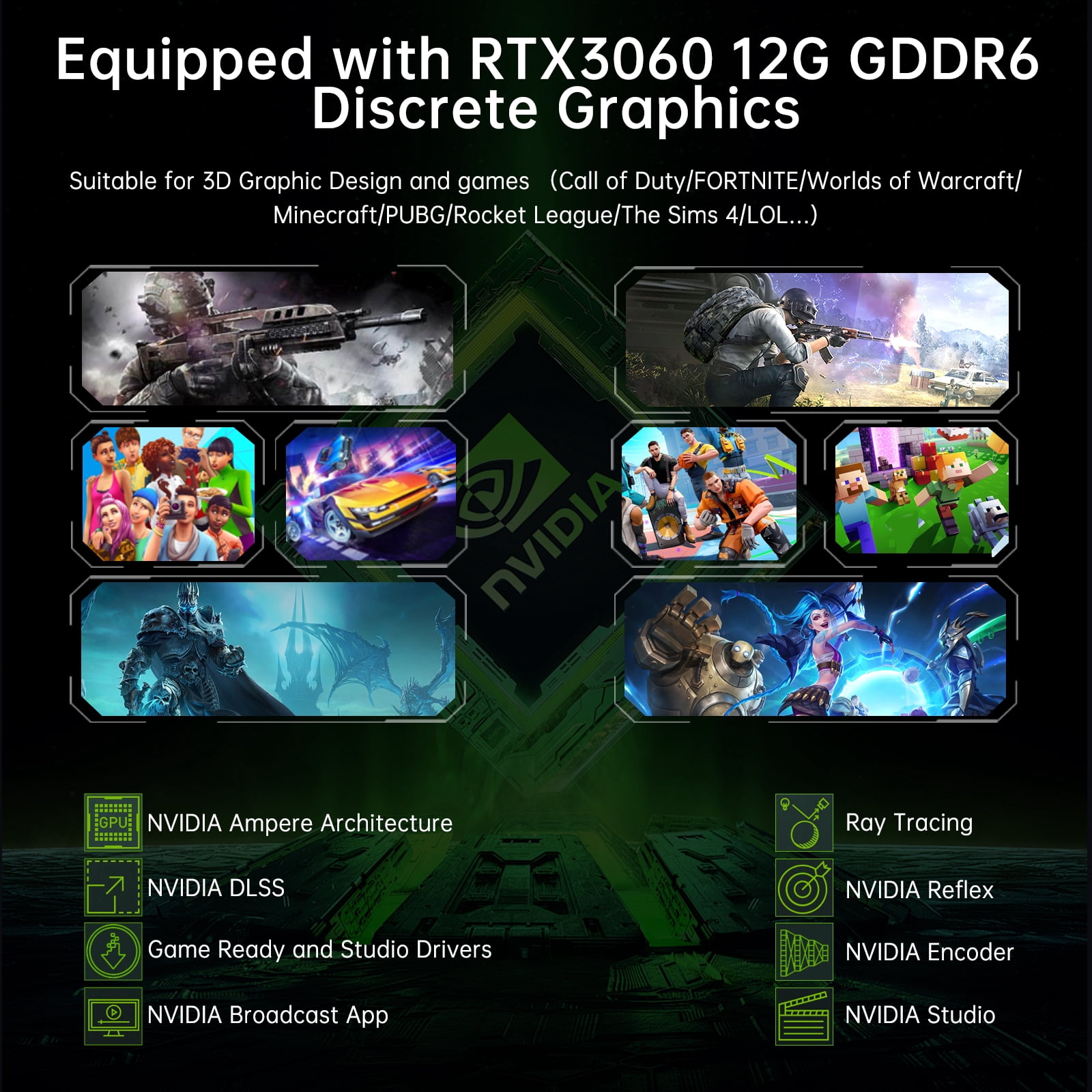 Thdeukoty Mini Gaming PC, 12th Gen Intel I9-12900F Up to 5.1GHz, Desktop Computer with Geforce RTX 3060, 16G DDR4 RAM 1T SSD, Wifi6, 8K@60Hz Four Display, Windows 11 Pro