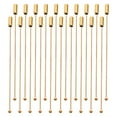 thumbnail image 6 of DINHEAROM Jewelry Brooch Pins Golden Stainless Steel Ends Pins 20Pcs 3.5X0.12X0.04In, 6 of 8