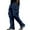 Navy, variant on Men's American Style Flip-top Pocket Workwear Trousers, Side-drawstring Waist Tactical Cargo Pants for Hiking and Construction,Black,L