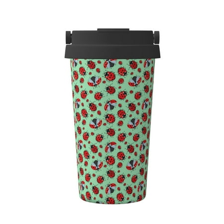 

Hirioo Ladybugs 3 for Coffee Travel Mug Insulated Coffee Mug with Lid