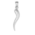 thumbnail image 2 of 925 Sterling Silver Necklace w/ Horn 3D Solid Pendant Charm, 2 of 4