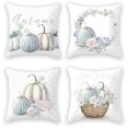 thumbnail image 1 of 4 Piezas Almohada De Decoración De Otoño con Patrón De Calabaza, Almohada De Lino De Algodón Duradera, Funda De Almohada, Estampados Decorativos, Funda De Almohada, Funda De Almohada, Almohada De Sofá De Poliéster oso de fresa Electrónica, 1 of 5
