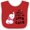 Red and White, variant on Inktastic My Uncle Loves Me Lots and Lots Cute Elephant Boys or Girls Baby Bib