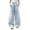 Sky Blue, variant on ZHOGXU Trendy Elastic Waist Drawstring Solid Color Wide Leg Jogger Kids Girls Pants Outdoor Activities