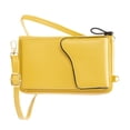 thumbnail image 1 of Sonducket Bolso de teléfono para mujer Hombro ajustable Monedero de cuero Decoración Tarjeta Monedero Bolsa Bolsas de mensajero y de hombro Amarillo Sonducket AP002884-01, 1 of 6