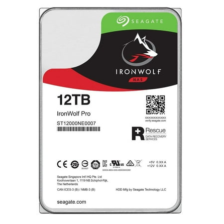 Seagate 12TB IronWolf Pro SATA 3.5-inch Internal (Best Nas For Plex Media Server)