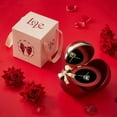 thumbnail image 6 of ASKITO Bow Jewelry Box, Rose Ring Box, Red Ring Case Necklace Earring Box, for Mom Grandma Wife Girlfriend on Mothers Day Birthday Valentines Christmas Anniversary Romantic Gifts, 6 of 7