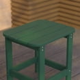 thumbnail image 4 of Merrick Lane Poly Resin Indoor/Outdoor All-Weather Adirondack Side Table in Green, 4 of 12