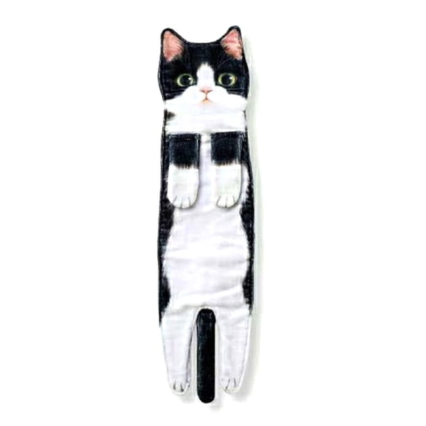 Toalla cara absorbente toallas de mano cómodas decoraciones baño baño decorativo pañuelos para el año nuevo cumpleaños housewarming negro blanco sidaley HA010657-01