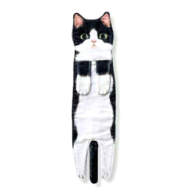 Toalla cara absorbente toallas de mano cómodas decoraciones baño baño decorativo pañuelos para el año nuevo cumpleaños housewarming negro blanco seitruly HA010657-01