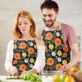 thumbnail image 3 of Pioneer Flower Floral Print Pattern Apron for Women and Men, Cotton Linen Waterproof with Pockets, Adjustable, 33x27 Inch for Kitchen, Gardening, BBQ, Salon, 3 of 6