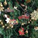 thumbnail image 3 of Farfi Decoración navideña Lindo Trineo Casa navideña Casa rodante Encantos para automóviles Decoración navideña 4 Estilos Árbol de Navidad Adornos Colgantes de Madera Nuevo Ye, 3 of 5