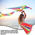 thumbnail image 3 of Jkapagzy 33 Colorful Rainbow Tail Tube Tail Kite Streamer, Kite Tail Flat Ribbon Streamer, Multi Color 10M Length Colorful Floating Tail, for Flying Kites Decor Outdoor Activities Game, 3 of 8