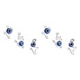 thumbnail image 3 of Minnieouse 3 uds manguito de nariz africano resistente al desgaste anillos de nariz falsos Clip no perforante Piercings artificiales de alta Plata 2Conjunto, 3 of 6