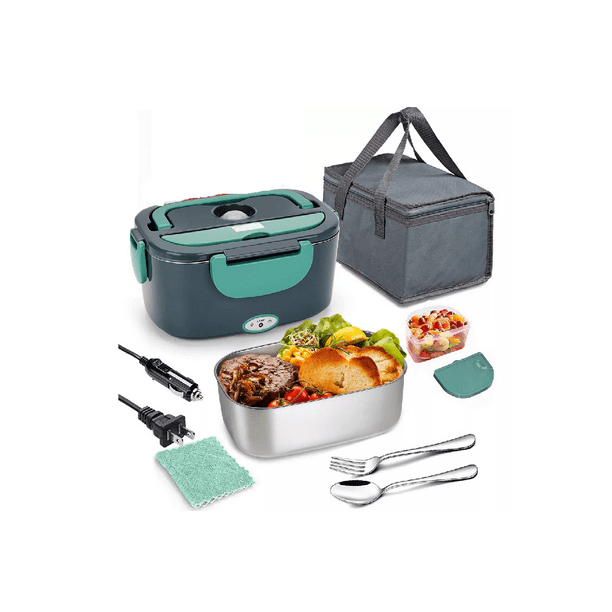Lonchera Electrica Portatil Calefaccion Rapido 60w 1.5 L Verde Oscuro Walmart en linea