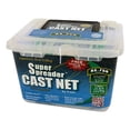 thumbnail image 1 of Fitec RS750 Super Spreader Cast Net Clear 8' Radius 3/8" mesh 3/4 Lb WTS, 1 of 4