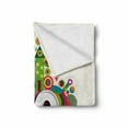 thumbnail image 2 of 40th Birthday Soft Flannel Fleece Throw Blanket, Display with Colorful Cartoon Style Dots and Banner Print, Cozy Plush for Indoor and Outdoor Use, 70" x 90", Multicolor, by Ambesonne, 2 of 6