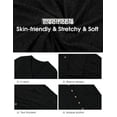 thumbnail image 6 of JWD Open Front Black Cardigan for Women Button Down Long Sleeve Sweater Outerwear with Pocket, 6 of 9