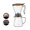 Brown-Cup-pot, variant on 600ml Pour Over Coffee Dripper Cold and Heat Resistant Removable Coffee Filter Hand-brewed Espresso Pot Infuser Loose Leaf Tea (Black-Cup-pot)