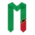 thumbnail image 3 of More design Graduation shawl Saint Kitts and Nevis Flag United States Flag Stole Sash Honor Study Aboard International Students, 3 of 11