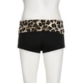 thumbnail image 6 of Women's Leopard Print Fold Waist Sexy Shorts Club Fashion Low Waisted Women Mini Shorts Pants Hot Sweet Y2K Party Streetwear, 6 of 13