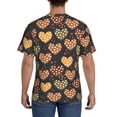 thumbnail image 3 of Qekee Heart Classic Fit T-Shirt Men's Shirt Men's Tight Short Sleeves for Exercise, Running, Mountaineering - Heart, 3 of 9