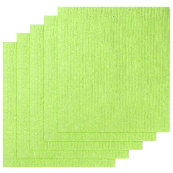 REGALWOVEN Reusable Swedish Dishcloths for Kitchen, Super Absorbent Cellulose Sponge Dish Cloths, 7" x 8" Green 5