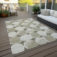 thumbnail image 6 of Addison Rugs Chantille Indoor/Outdoor Transitional Circles Taupe Washable Rectangle Rug, 8' x 10', 6 of 6