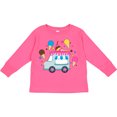 thumbnail image 3 of Inktastic Ice Cream Truck with Ice Cream Cones Boys or Girls Long Sleeve Toddler T-Shirt, 3 of 5