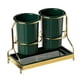 thumbnail image 5 of Organizador de cubiertos, soporte para utensilios de cocina y perchero de metal con escurridor. Verde oscuro, 5 of 9