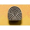 Blockwallah Block Stamp-spiral Pattern