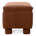 thumbnail image 3 of Moe's Home Collection Ichigo Storage Bench Deep Orange Fabric, 3 of 7