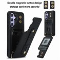 thumbnail image 2 of Tianyeda Crossbody Wallet Phone Case for Samsung Galaxy A16， PU Leather Case Back with Card Slot Magnetic Clasp Kickstand wrist holder black, 2 of 5