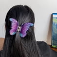 thumbnail image 2 of Butterfly Hair Claw French Hair Clip Non-Slip Hair Clasp for Girls and Women Straight Curly Wavy Hair Styling Accessories, 2 of 7