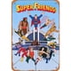 thumbnail image 1 of Chapa Metal Vintage Super Friends Pintura Hierro Rectangular Artística 20x30cm, 1 of 9