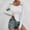 White, variant on Sweaters for Women Square Neck Long Sleeve Shirts Knit Pullover Sweater Tops Fashion Fall Outfits Pink XL