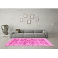 thumbnail image 3 of Ahgly Company Indoor Square Oriental Pink Traditional Area Rugs, 8' Square, 3 of 4