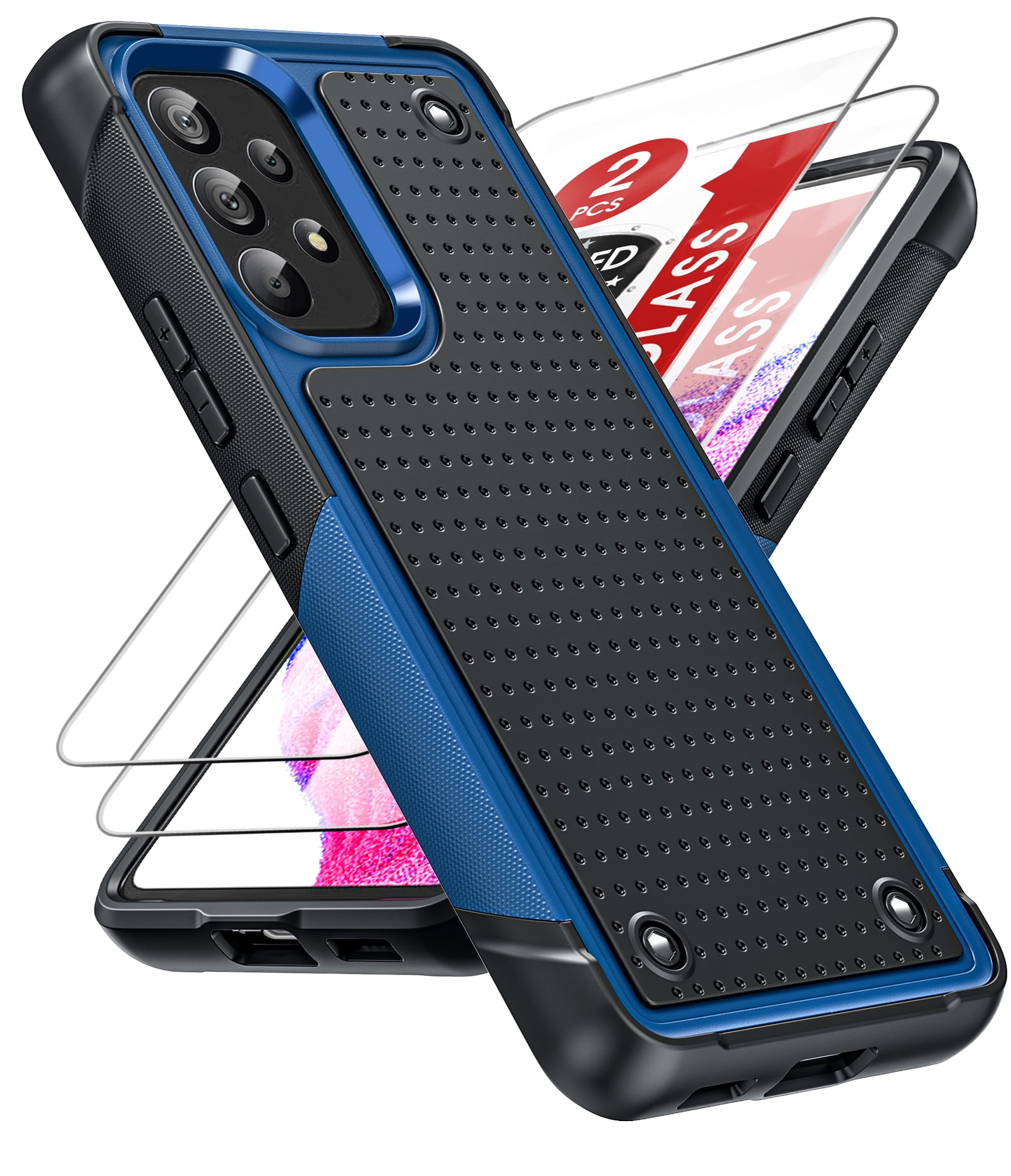 LeYi Samsung Galaxy A53 5G Case with [2 Pack] Screen Protectors, 4