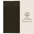 thumbnail image 5 of American Soft Linen Luxury 4 Piece Bath Towel Set, 100% Cotton Turkish Bath Towels for Bathroom, Brown, 5 of 8